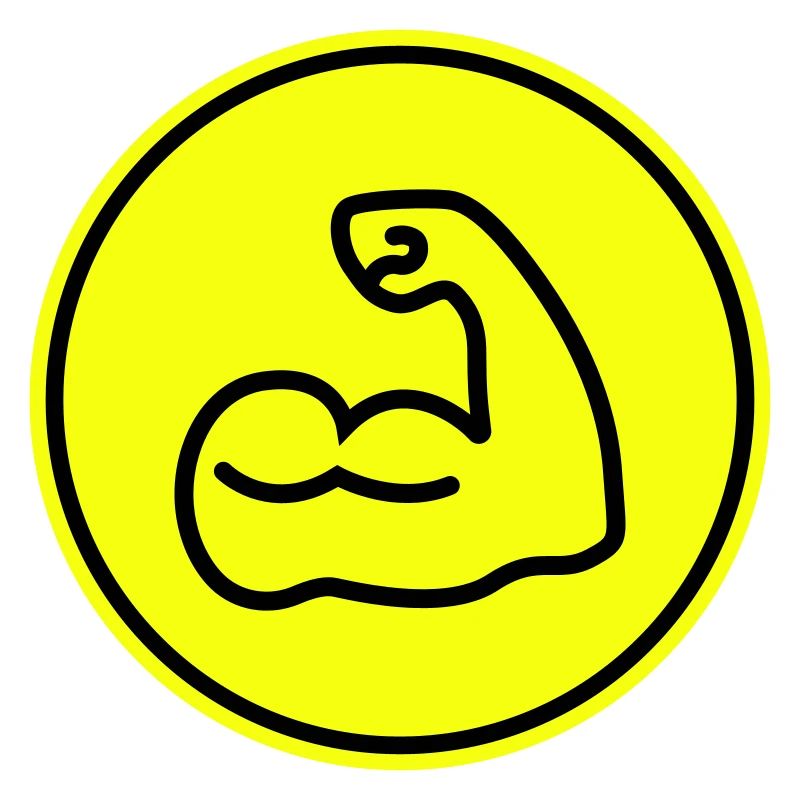 Muscles dumbbell icon