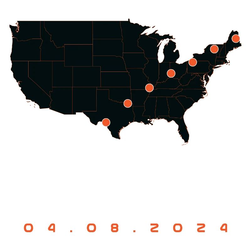 Total Solar Eclipse Map Path of Totality Lover