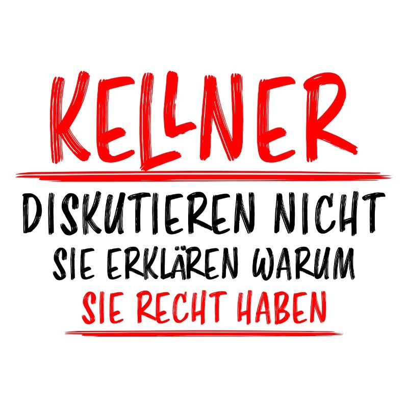 Kellner Lustige Spruch Service Restaurant Geschenk