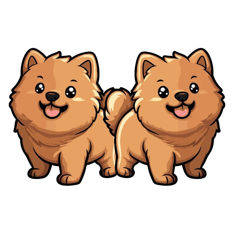 Chow Chow Hund Comic