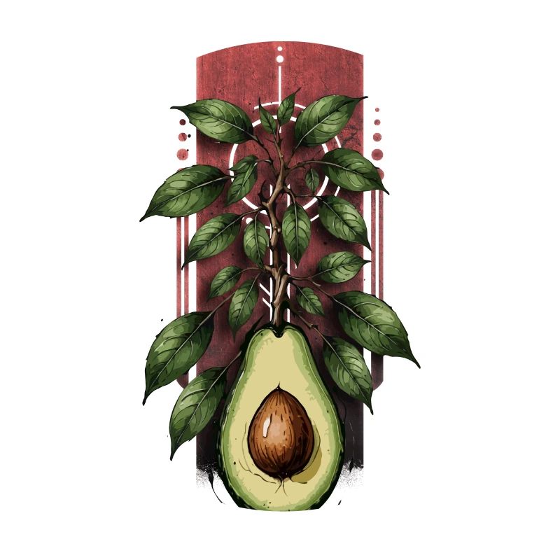 Avocado Sprout: Tree Emerging from an Avocado
