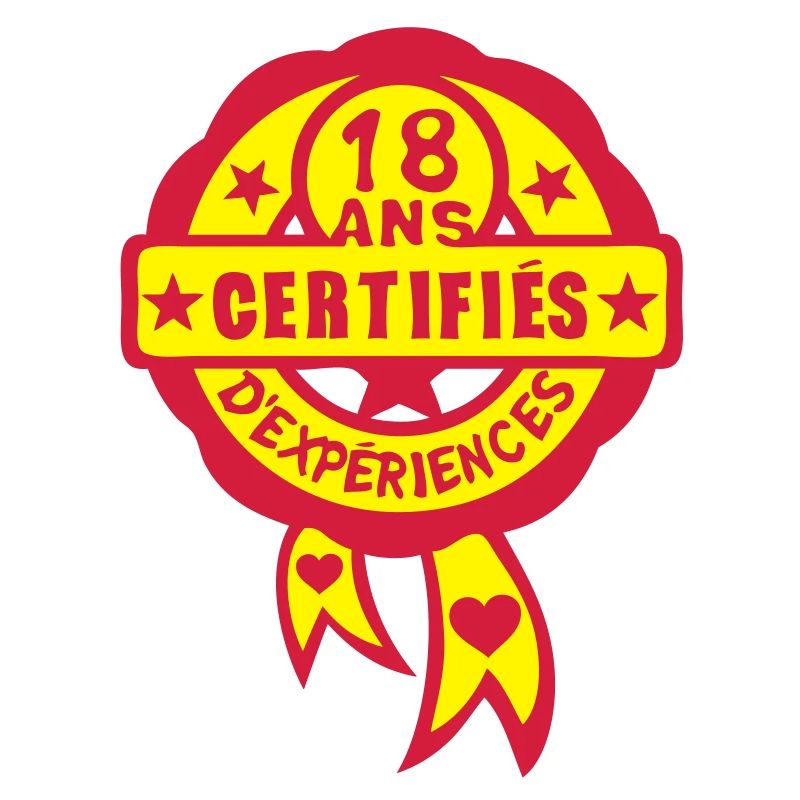 18 years anniversary certifies experience