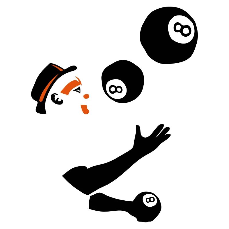 jongleur boule billard 8