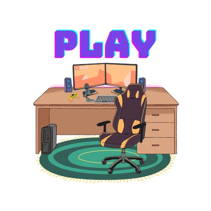 Bureau PC de jeu