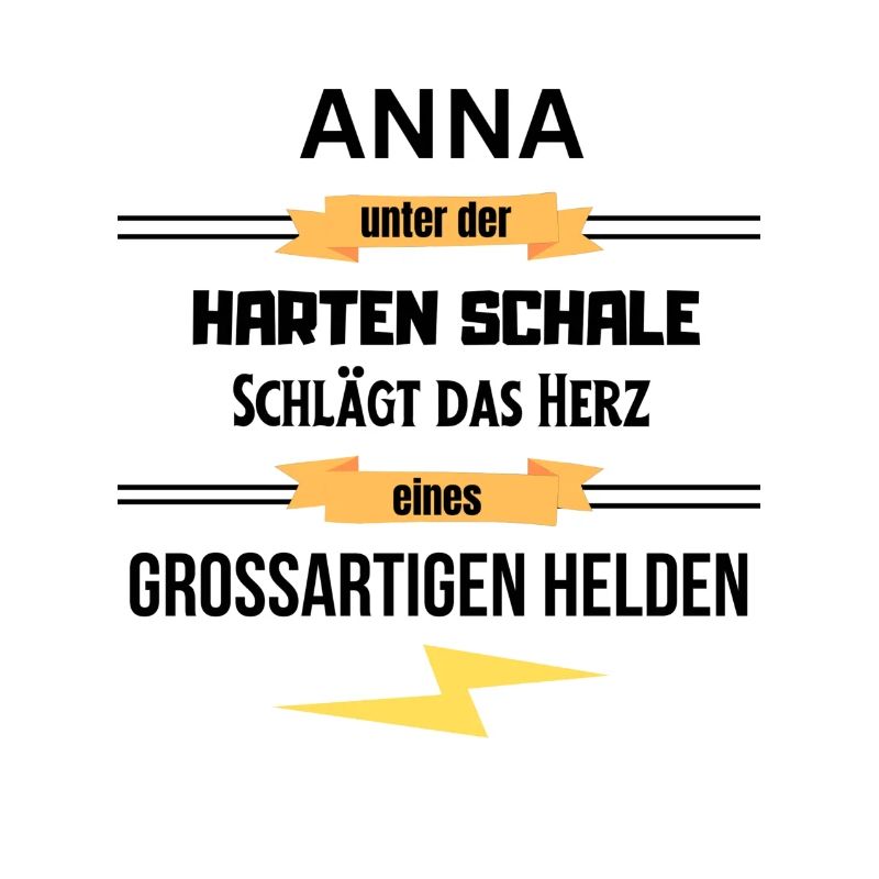 Anna unter harte Schale eines Großartigen Helden
