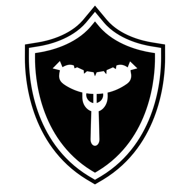 Wurst Gabel Wappen