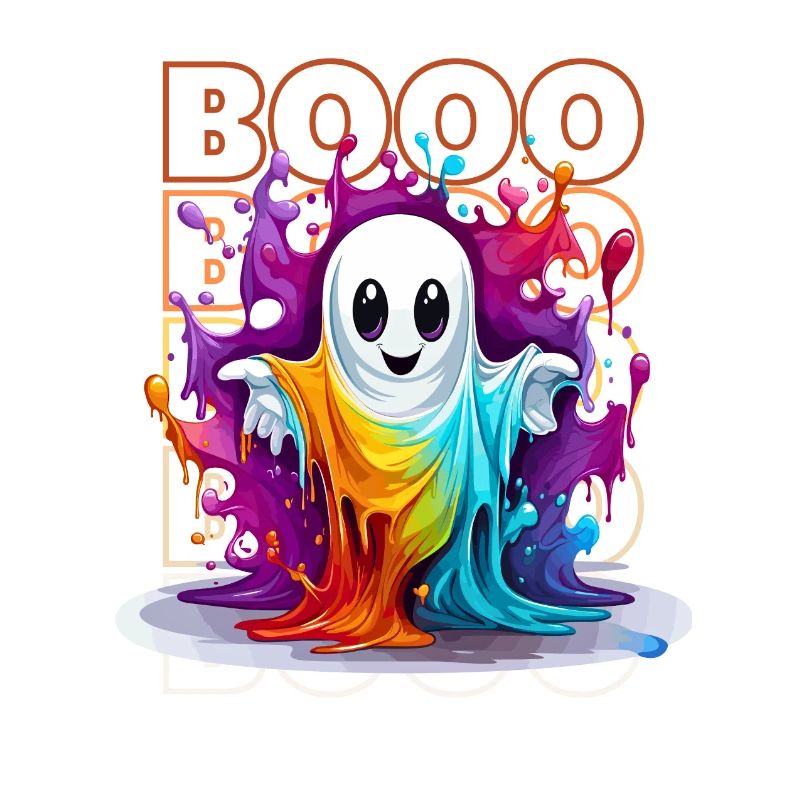 Chibi Float & Booo! Whimsical Wisp Tee!