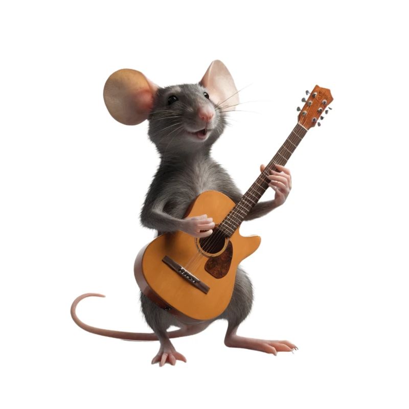 Rat Mouse Guitar