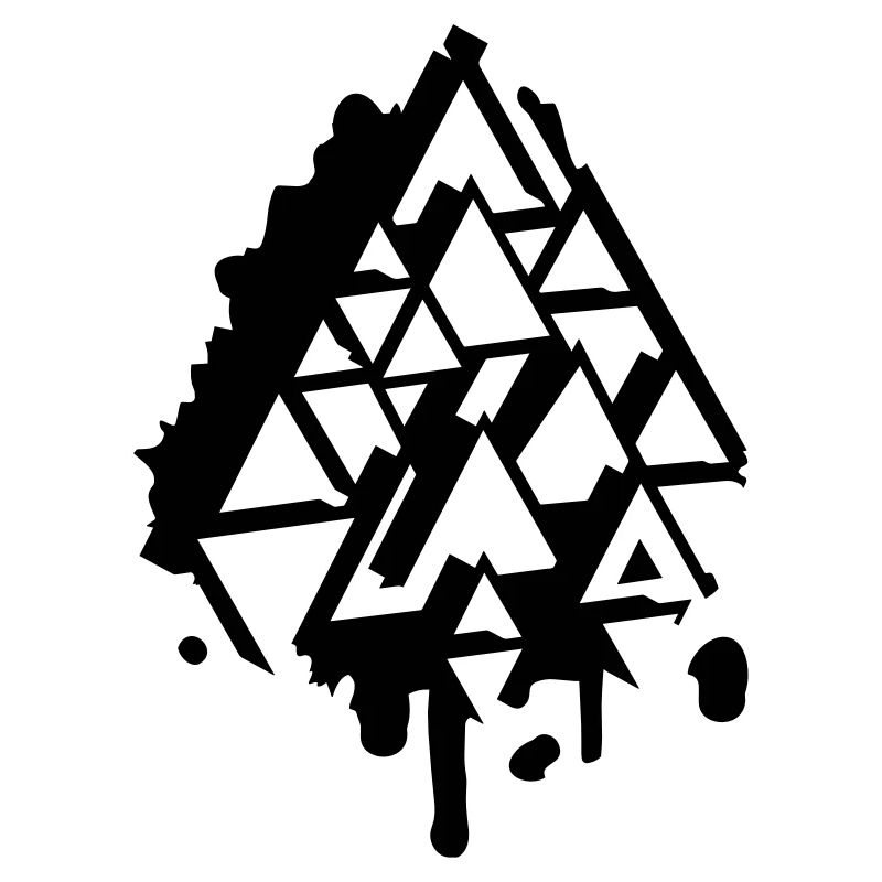 abstract Graffiti Triangle