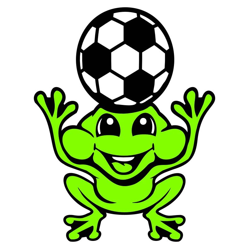 Frog Soccer Header Ball Playing Toad