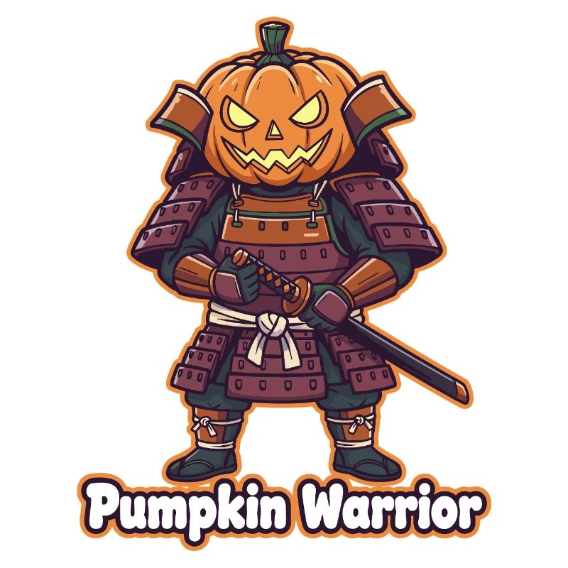 Pumpkin Warrior in the Samurai Armor