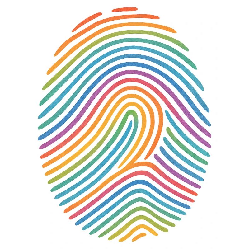 Rainbow Fingerprint Pattern | Diversity