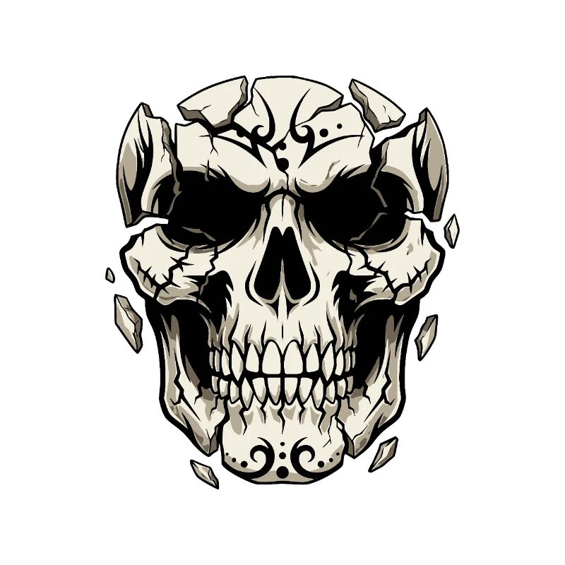 Splintering Skull – Gothic Graphics