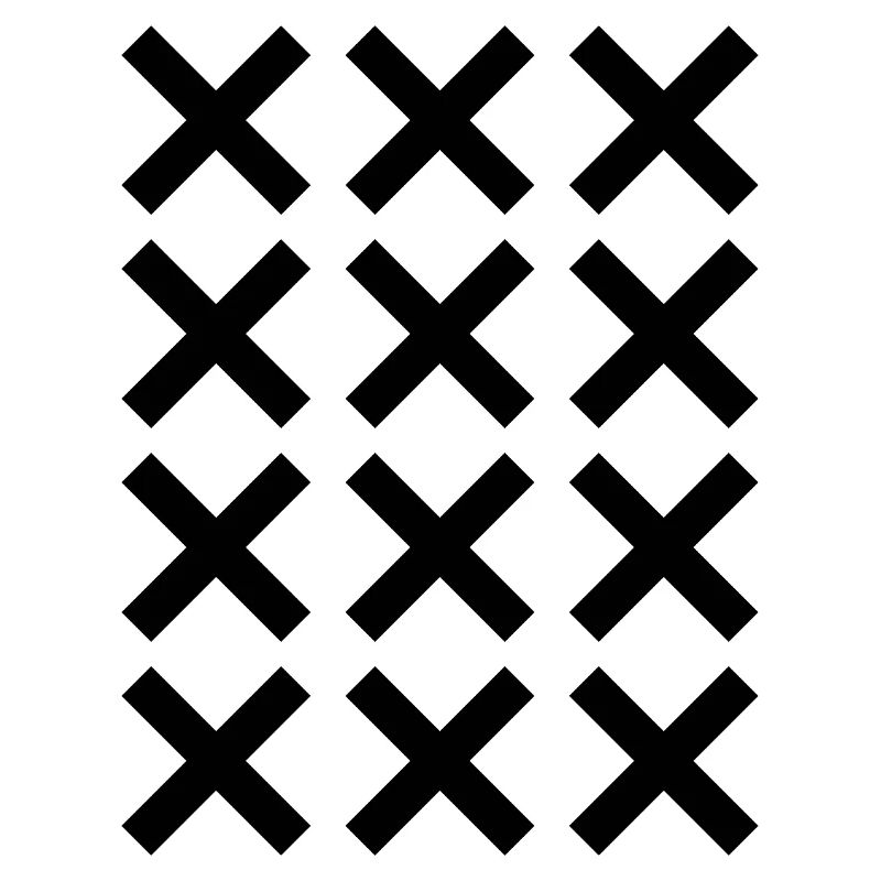 X pattern grid design