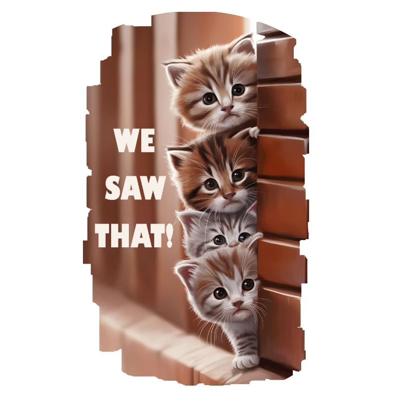 We saw that! - Curious cats see everything!