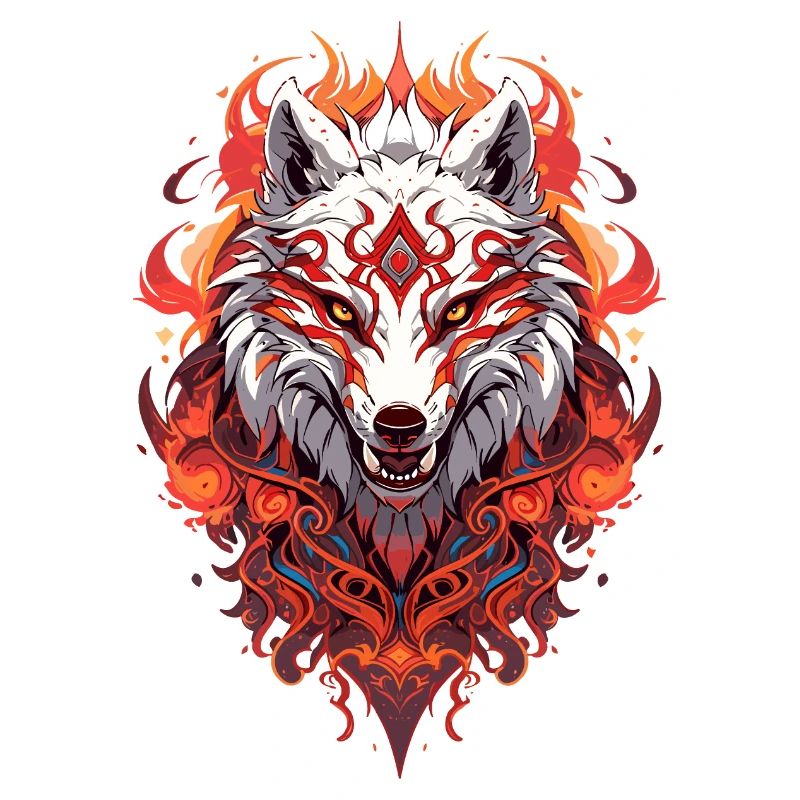White Fire Wolf