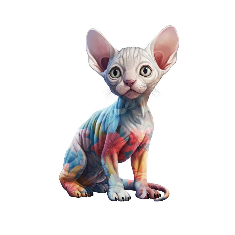 Fleurs de chat Sphynx
