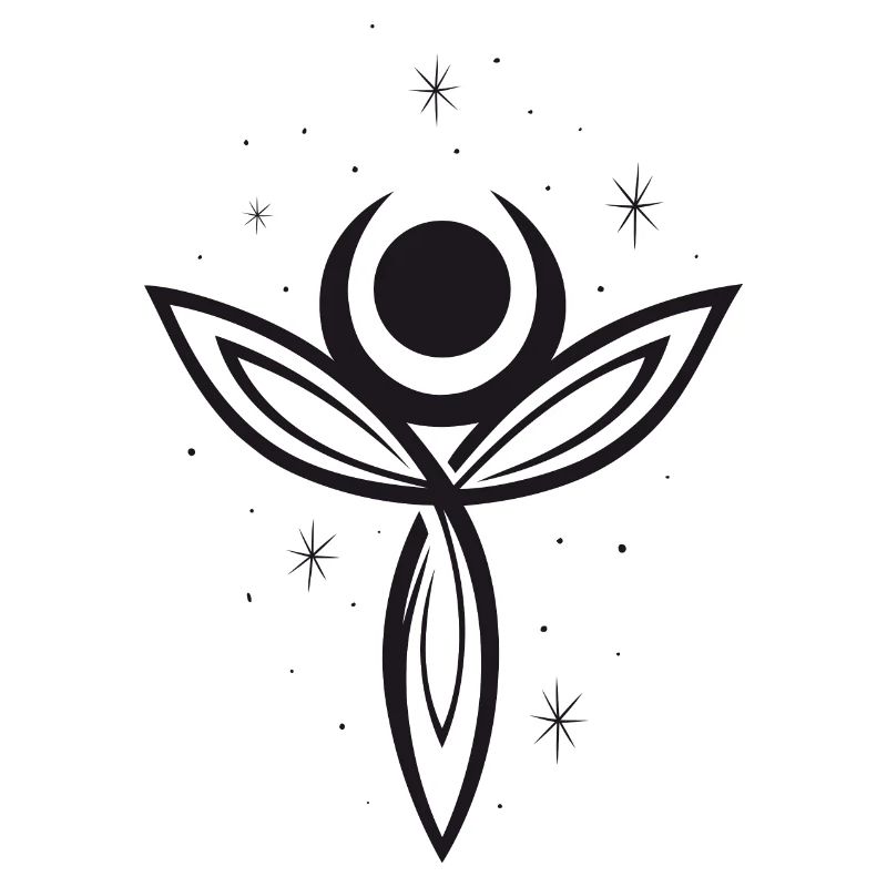 Déesse Lune Déesse Trinity Triquetra