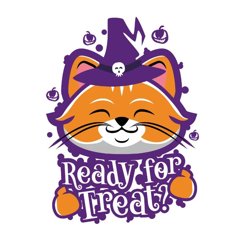 Mignon Drôle Halloween Kitty