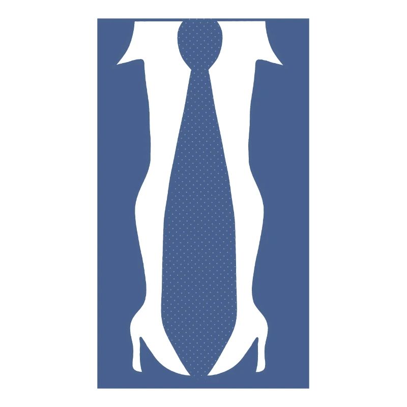 Beine mit hohen Absätzen oder einer Krawatte in dieser lustigen Optik