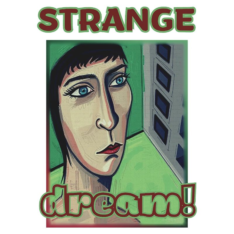 Psychedelic Portrait with Inspirational Text