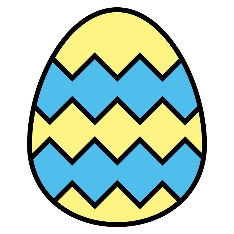 Easter egg jagged