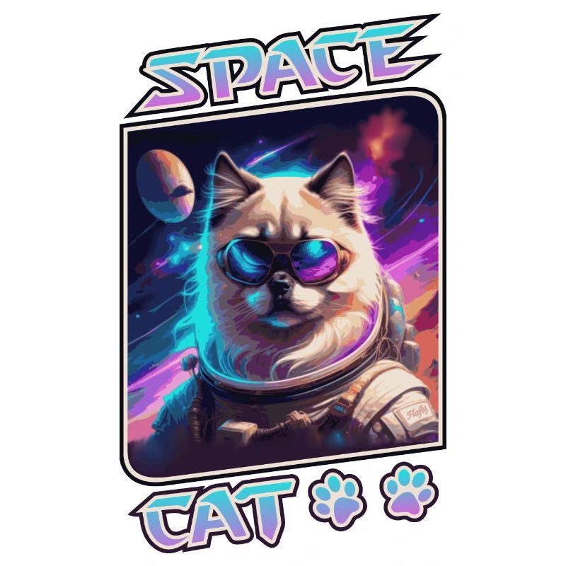 Chat de l'espace - sacré de Birmanie