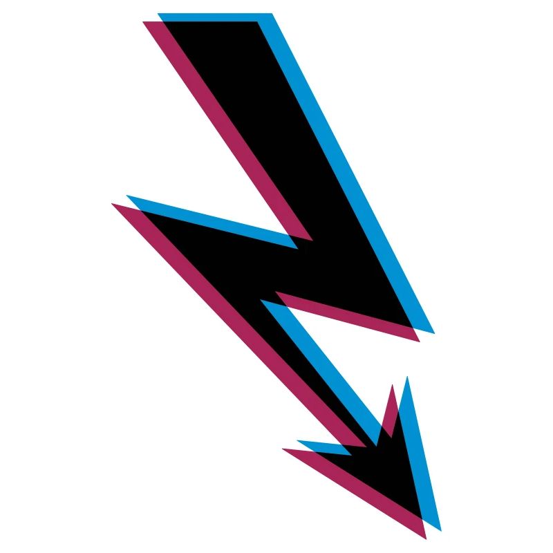 3d elektrisch blitz strom energie starkstrom achtu