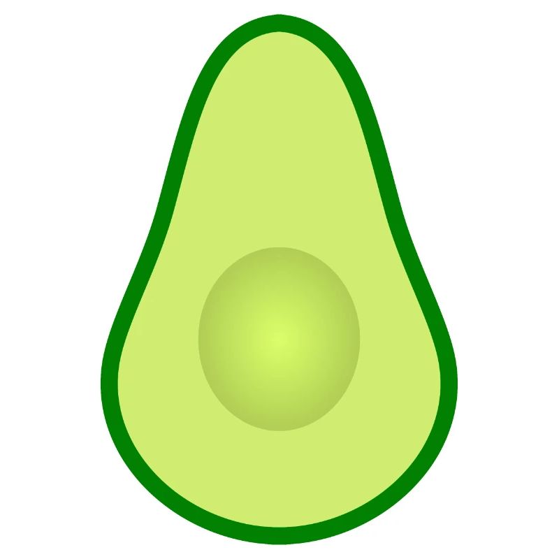 Avocado without a core design to personalize