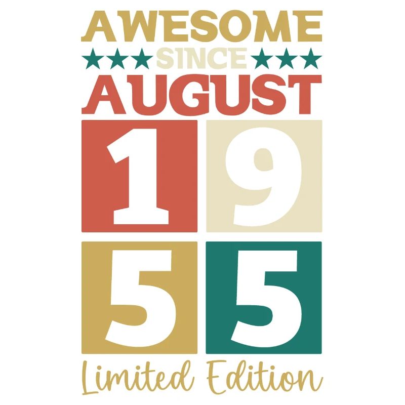 Awesome since August 1955 67. Geburtstag Geschenk