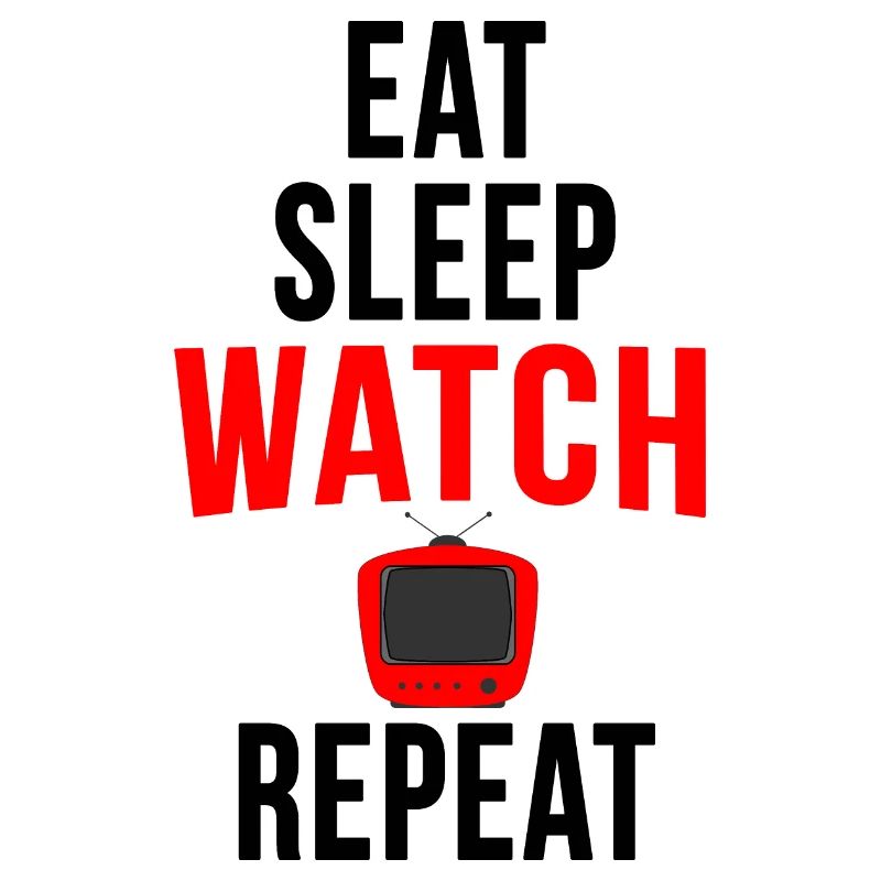 Manger dormir à la télévision répéter