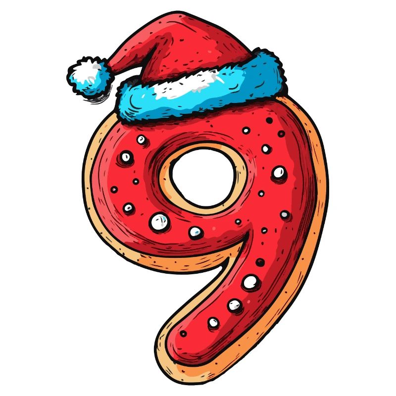 Biscuit de Noël à 9 chiffres