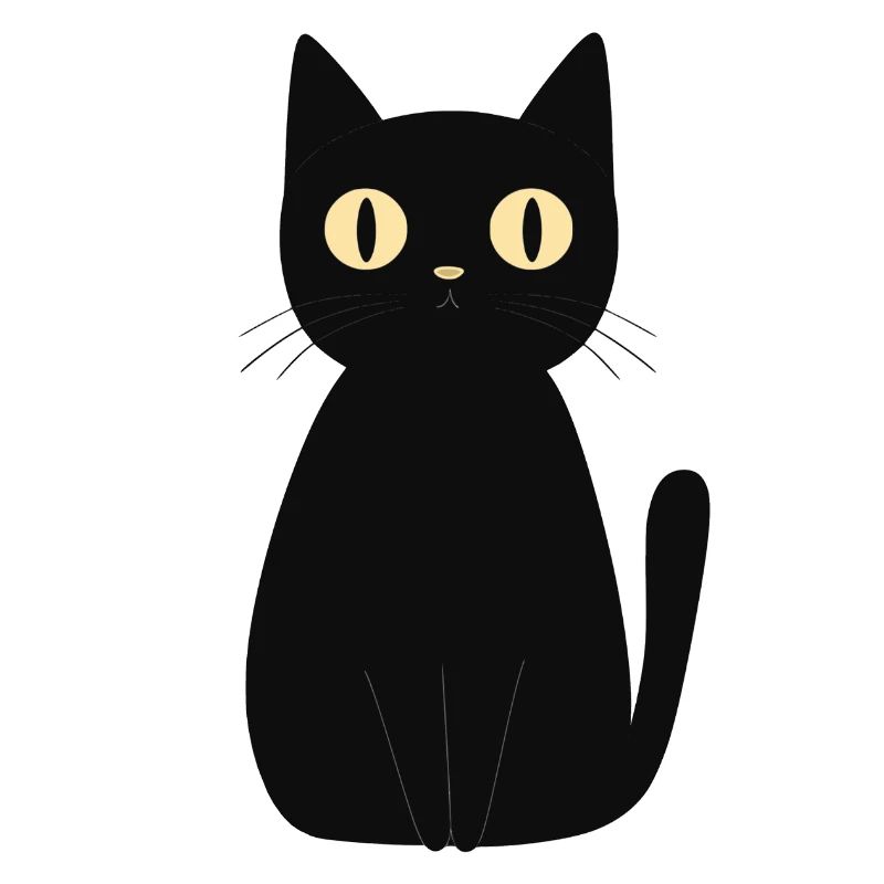 mignon chat noir