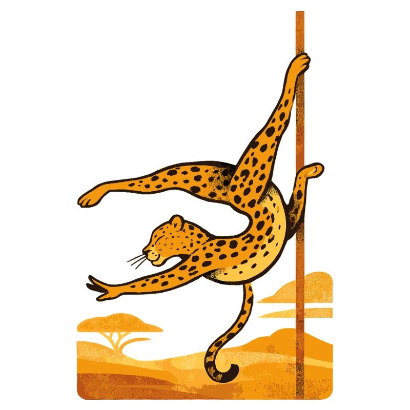 Pole Dance Leopard Pole Dancer Gift