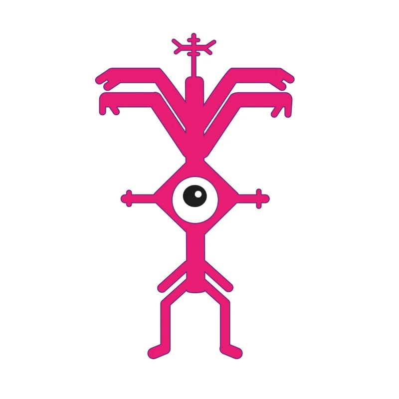 ElectroParty Impression Psyclops Magenta Violette White