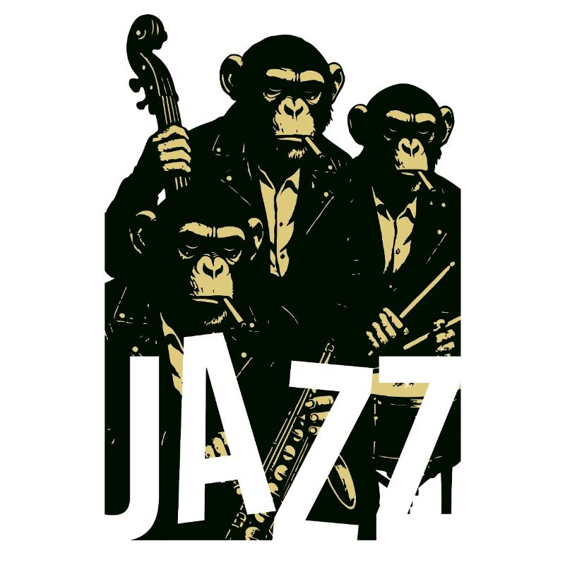 Jazz-Schimpansenquartett