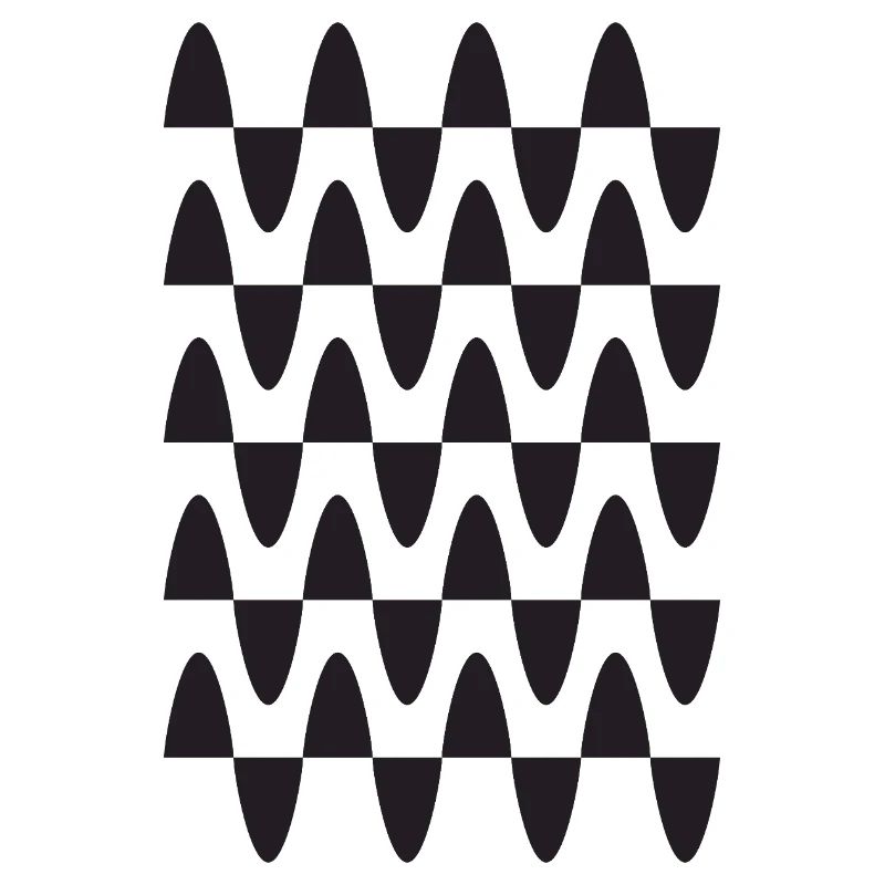 Midnight Wave Grid Pattern