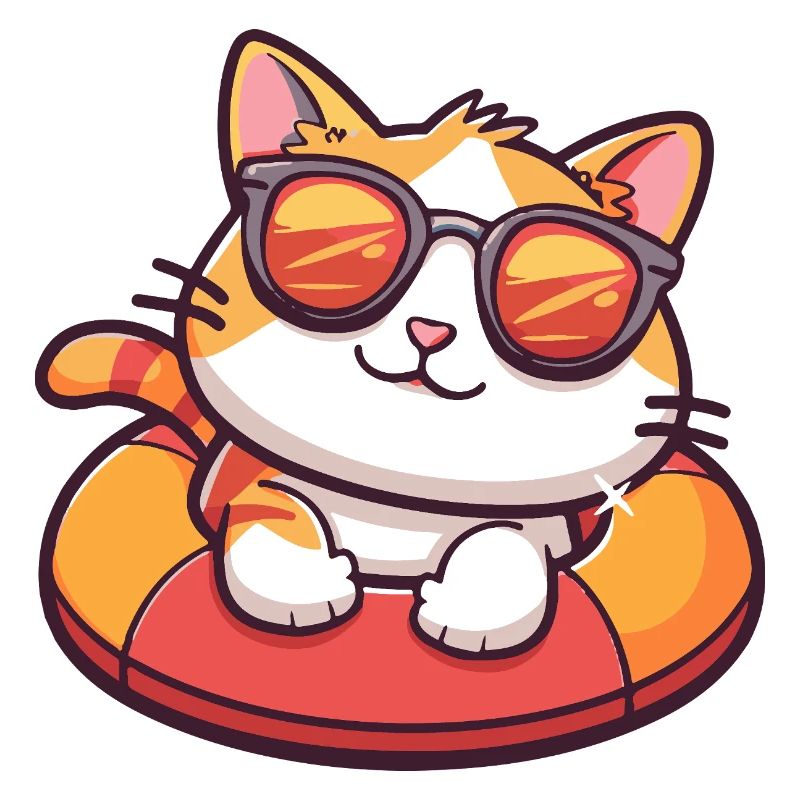 Chat Bande Dessinée Cool