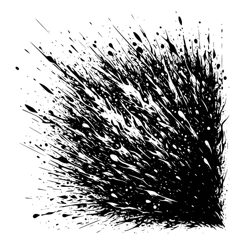 Abstract Splash Explosion When Ink Party