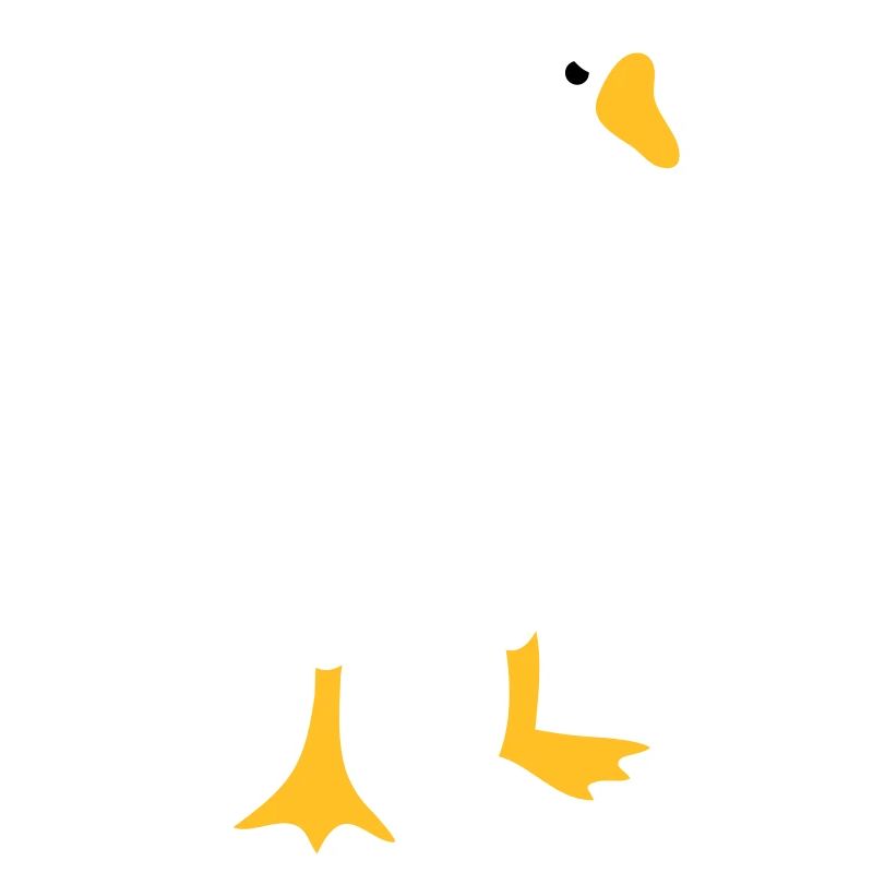 VERY angry white goose