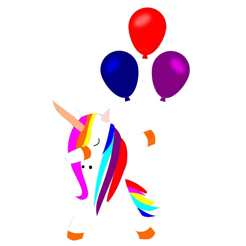 dabbing unicorn, dabbendes Einhorn Einhörner