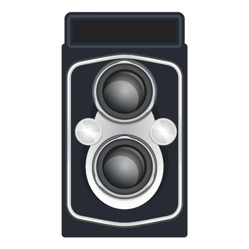 Caméra reflex à double objectif propre