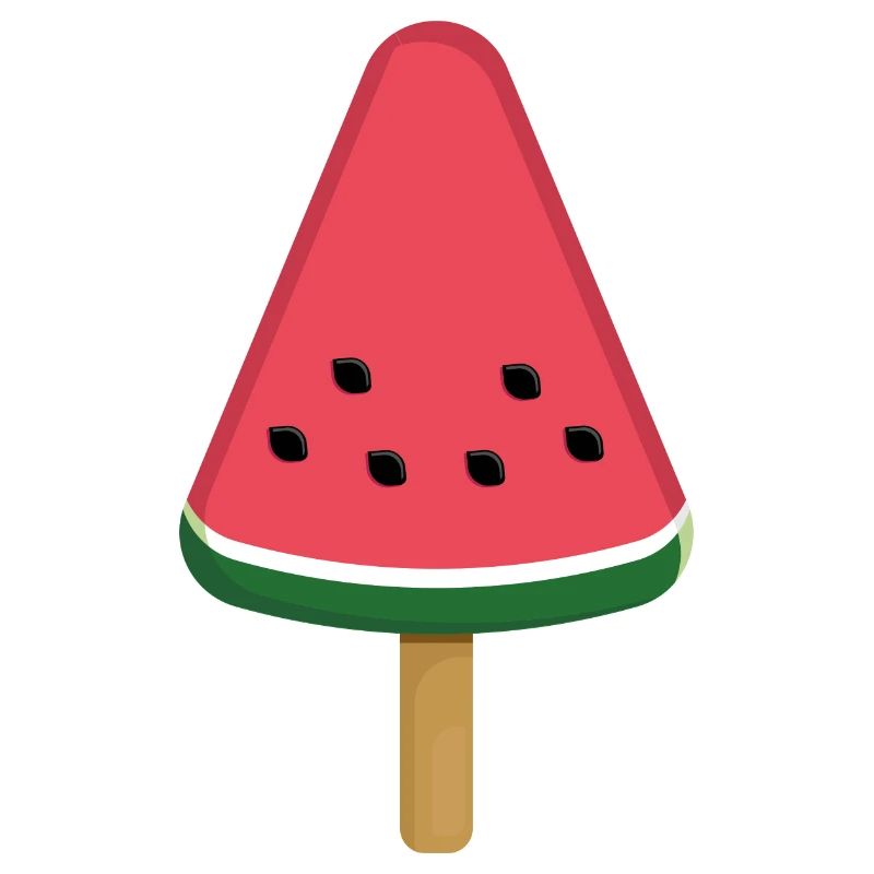 Tranche de popsicle à la pastèque