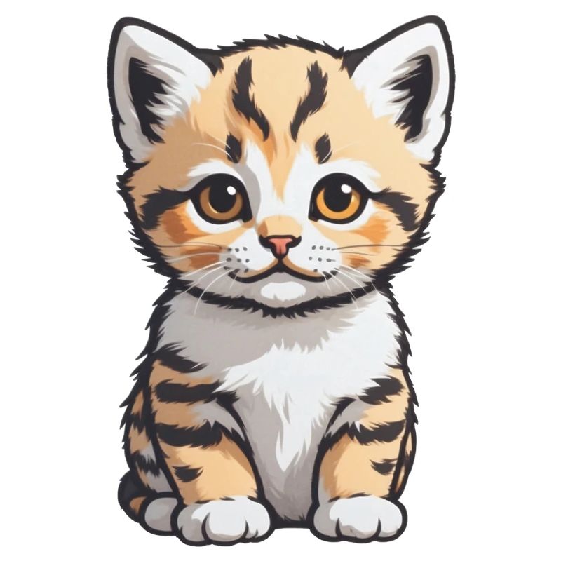 Chat mignon - Conception de chat de compagnie