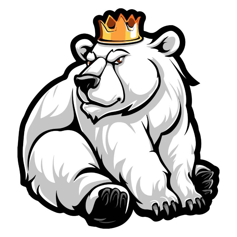 Polar Bear Comic Crown
