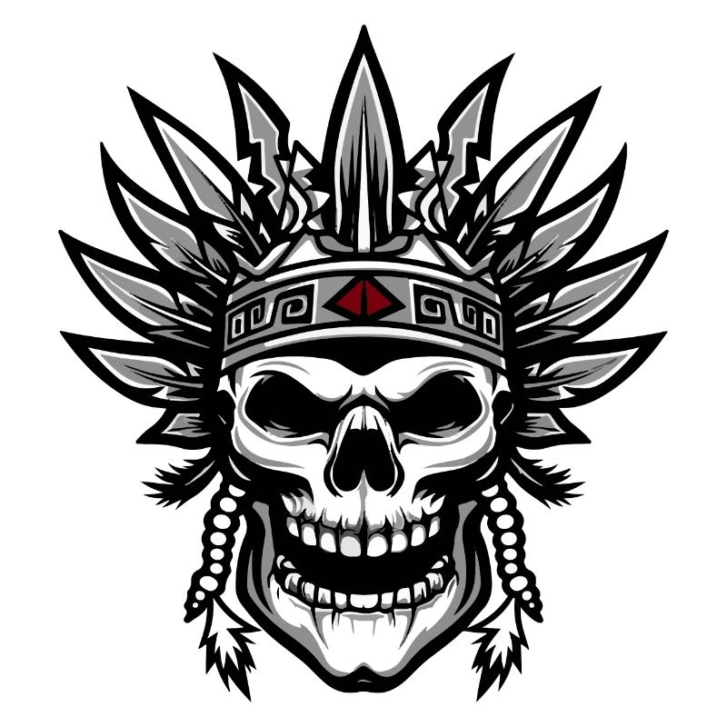 Chef Apache Skull Indien