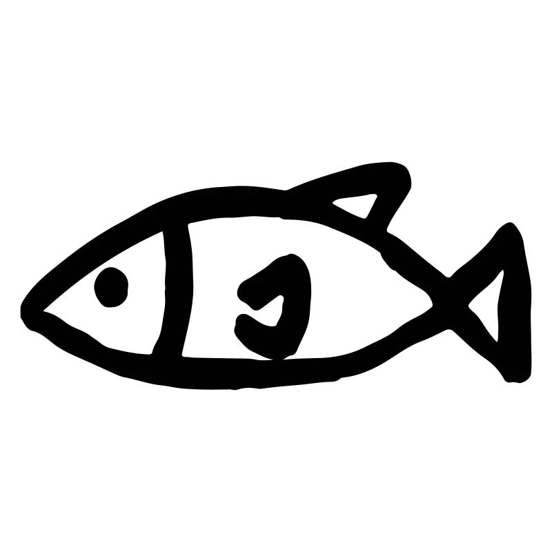 Dessin d’esquisse de poisson