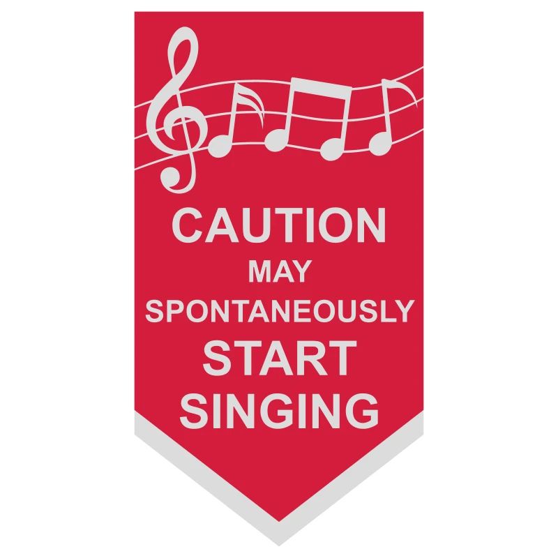 may spontaneously start singing