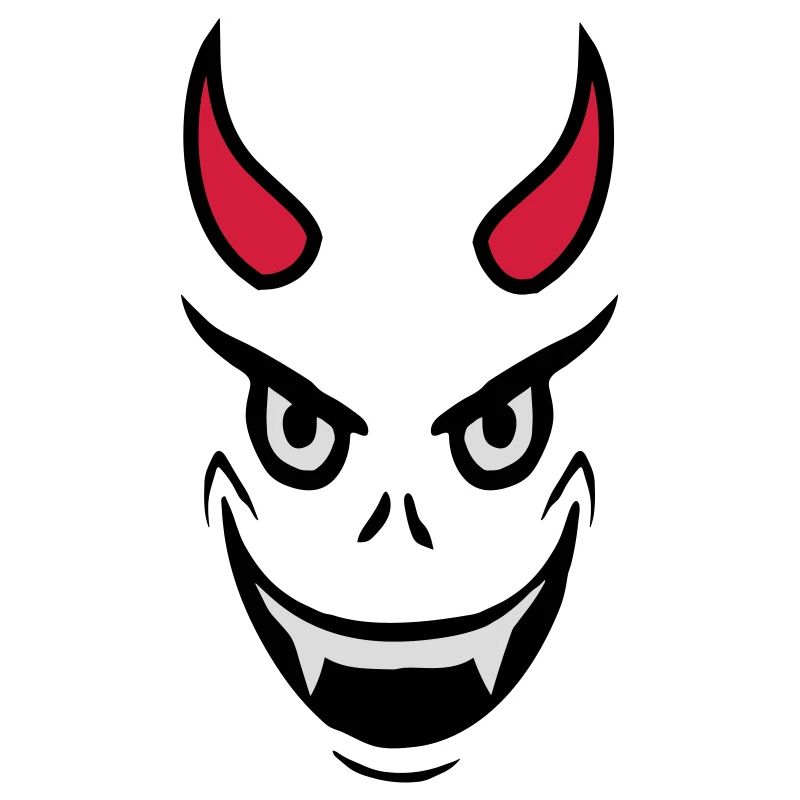 Evil Devil Face Design