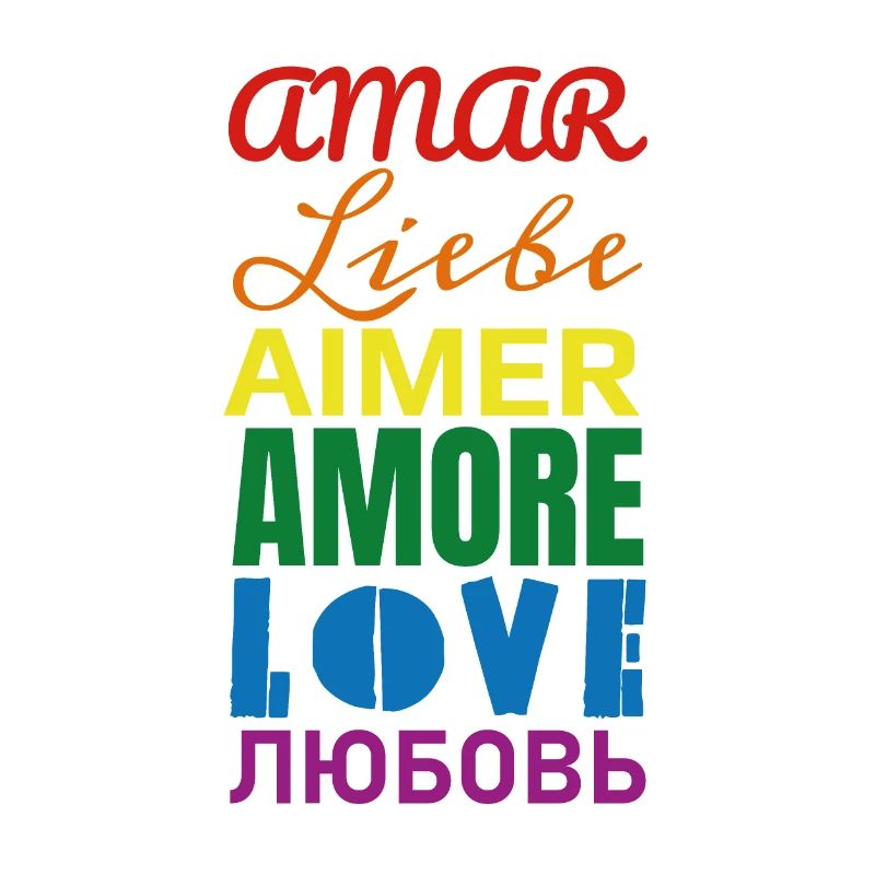 Liebe Regenbogen Sprachen
